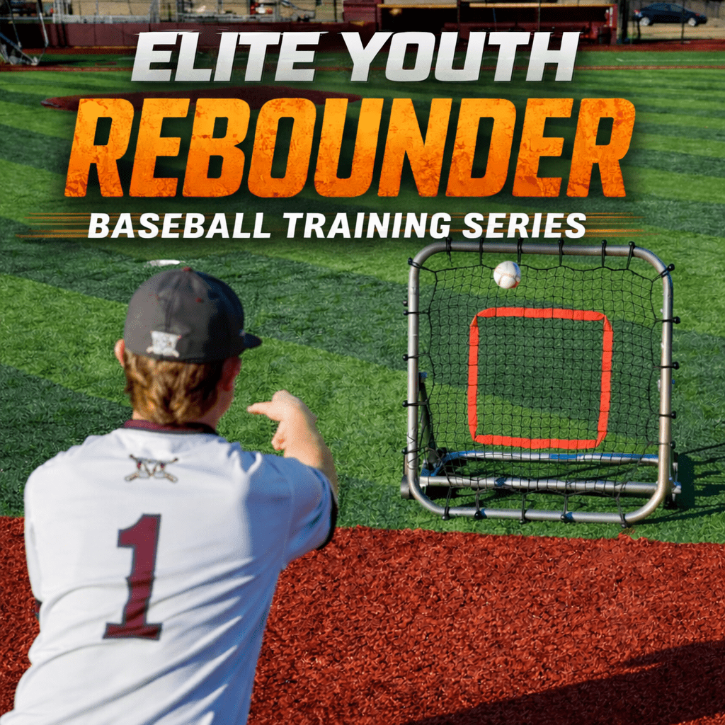 Elite Youth Rebounder Series – Youth Baseball Training System for Fielding Drills & At Home Practice