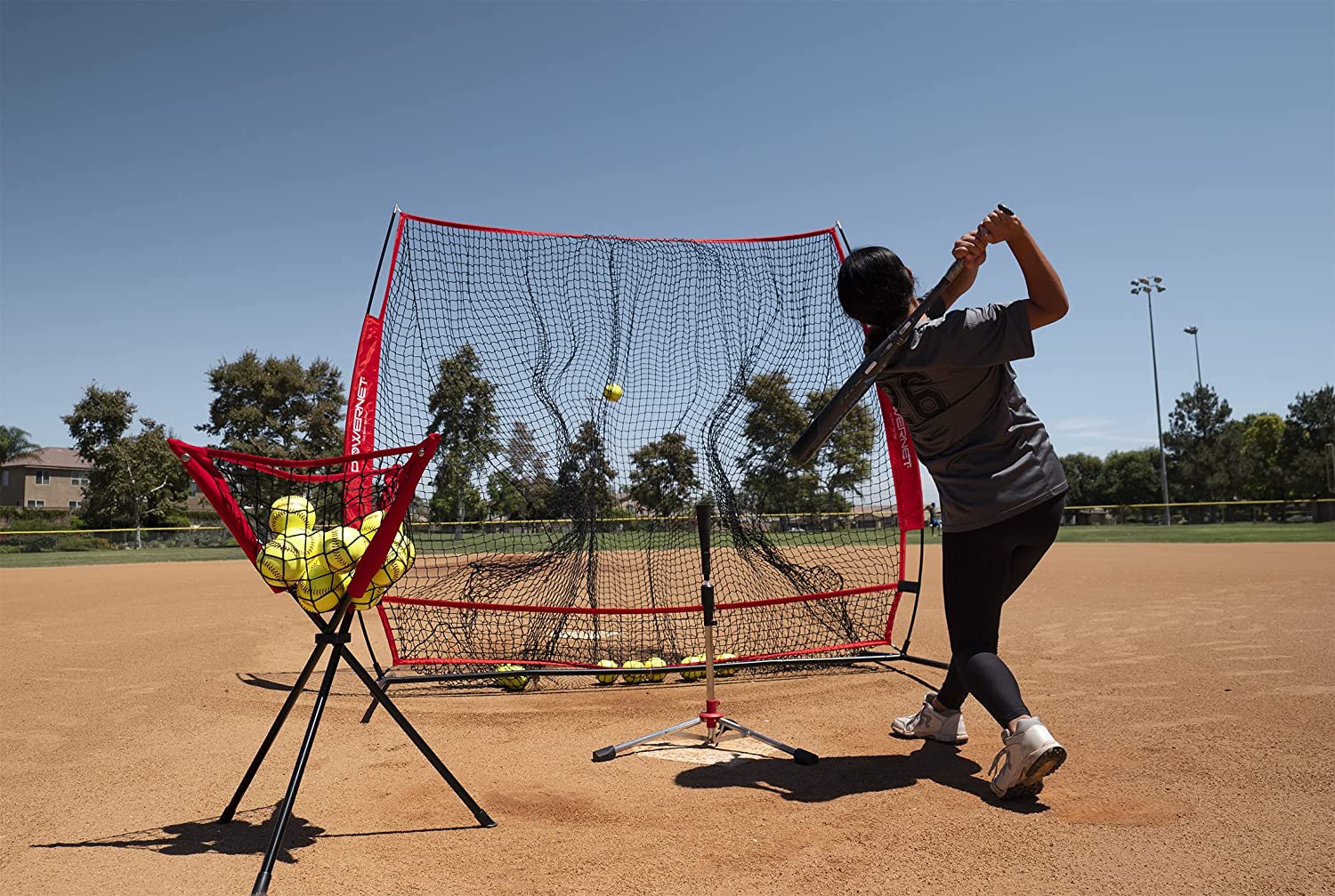 PowerNet Baseball Softball 7x7 Full Mouth Net