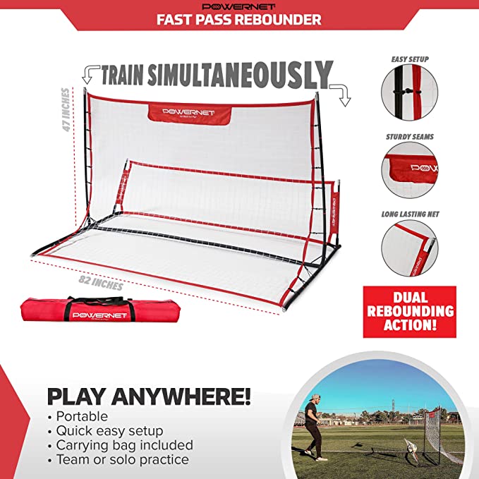 PowerNet Fast Pass Rebounder Soccer Trainer 6' x 4'