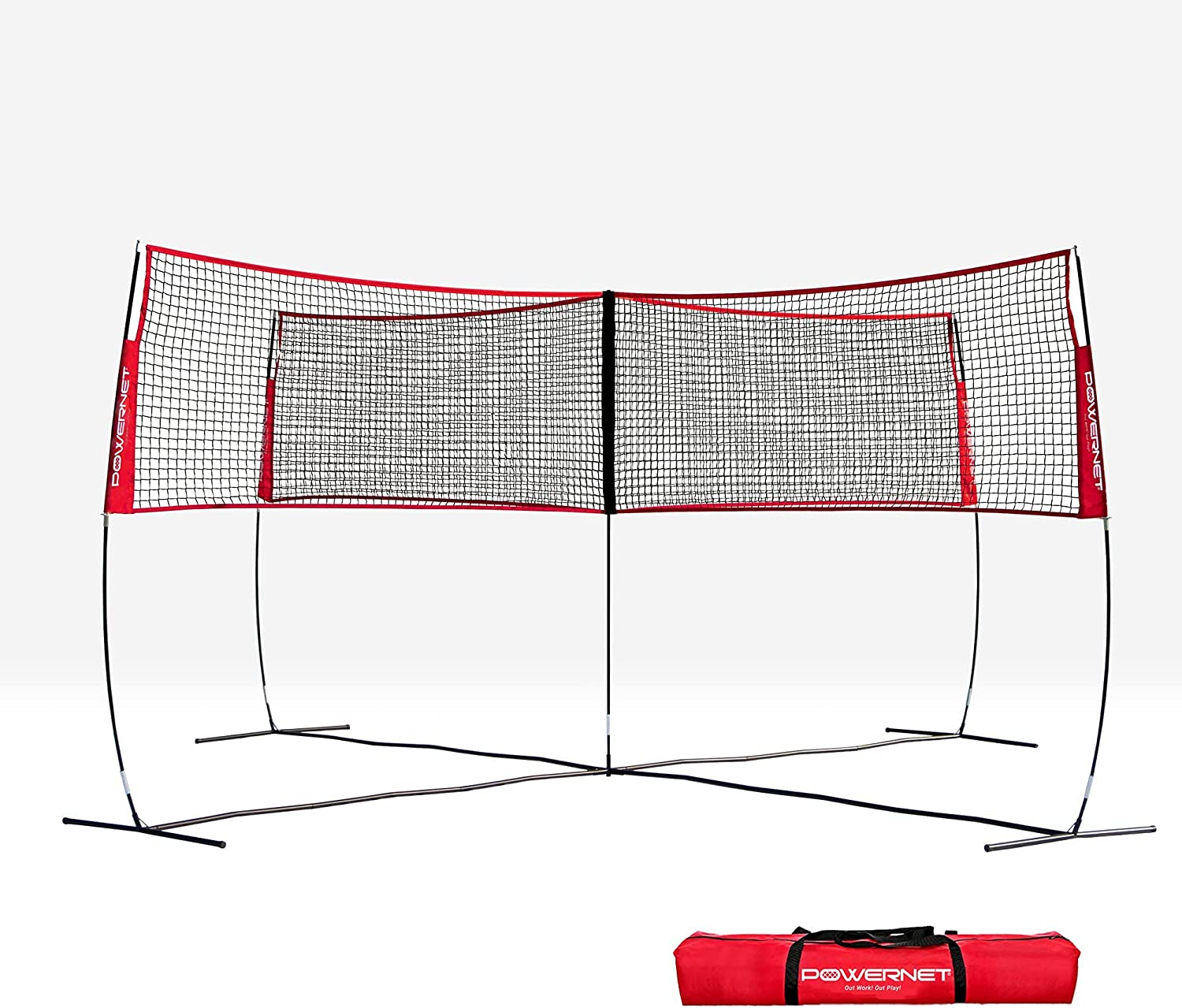 PowerNet Four Square Volleyball Net Standalone Unit