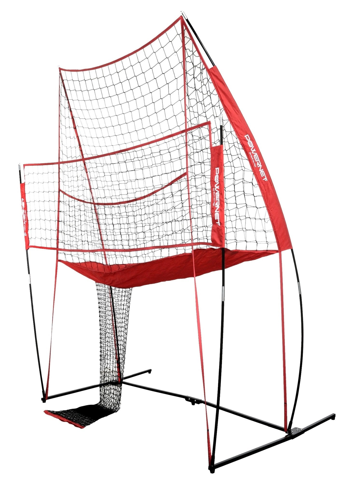 PowerNet Volleyball Practice Net Station | 8 ft Wide by 11 ft High