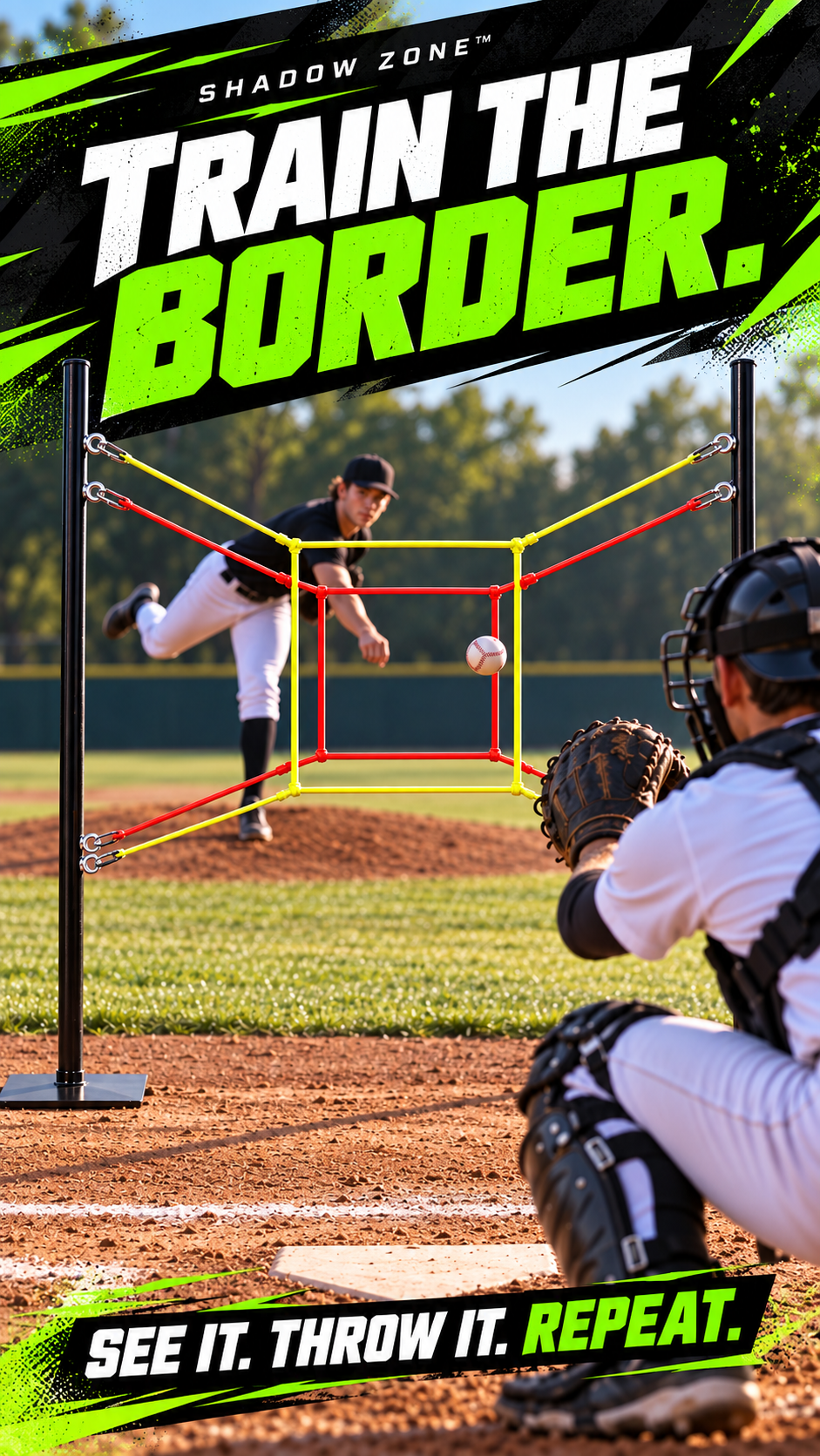 Illustrative Shadow Zone vertical action graphic: Train the Border