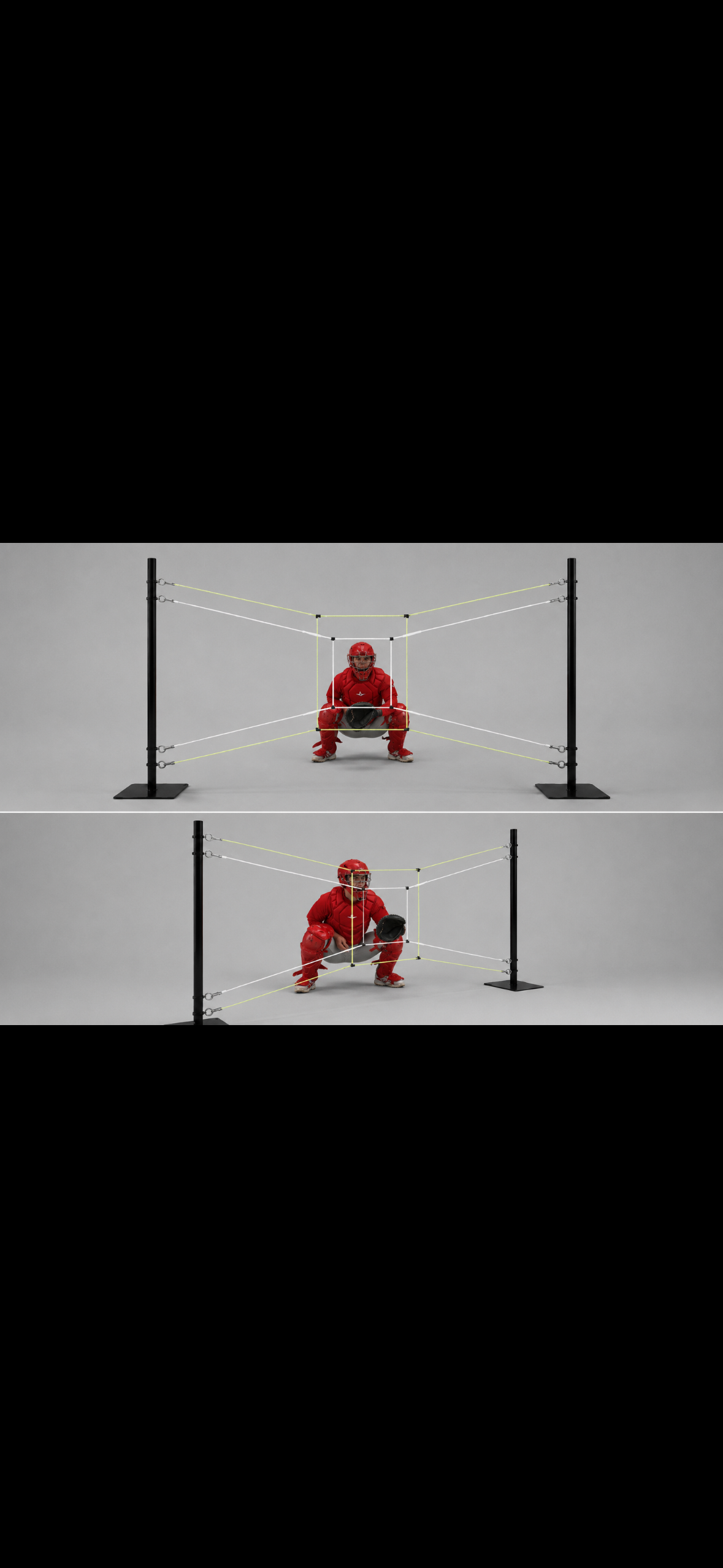 Shadow Zone adjustable dual-string pitching target