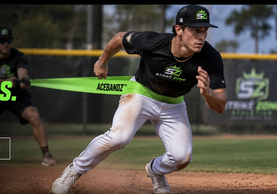 Baseball athlete training with ACEBANDZ resistance bands